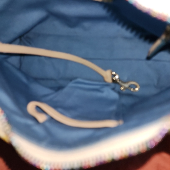 SOLD Dooney & Bourke Rainbow Zipper Y2K Multicolor Logo Women's Bag - Picture 4 of 7